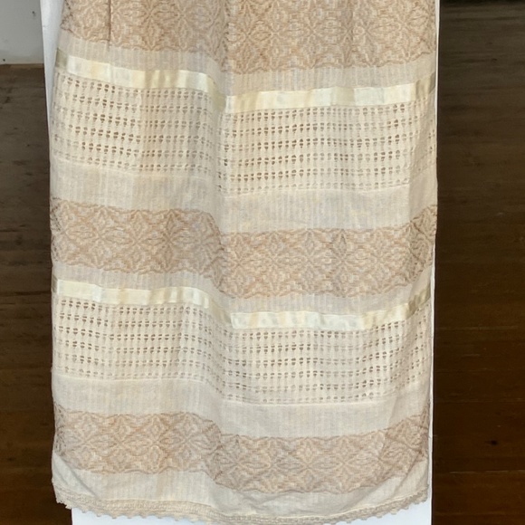 Cream Vintage embroidered mexican sheath dress - Picture 2 of 9